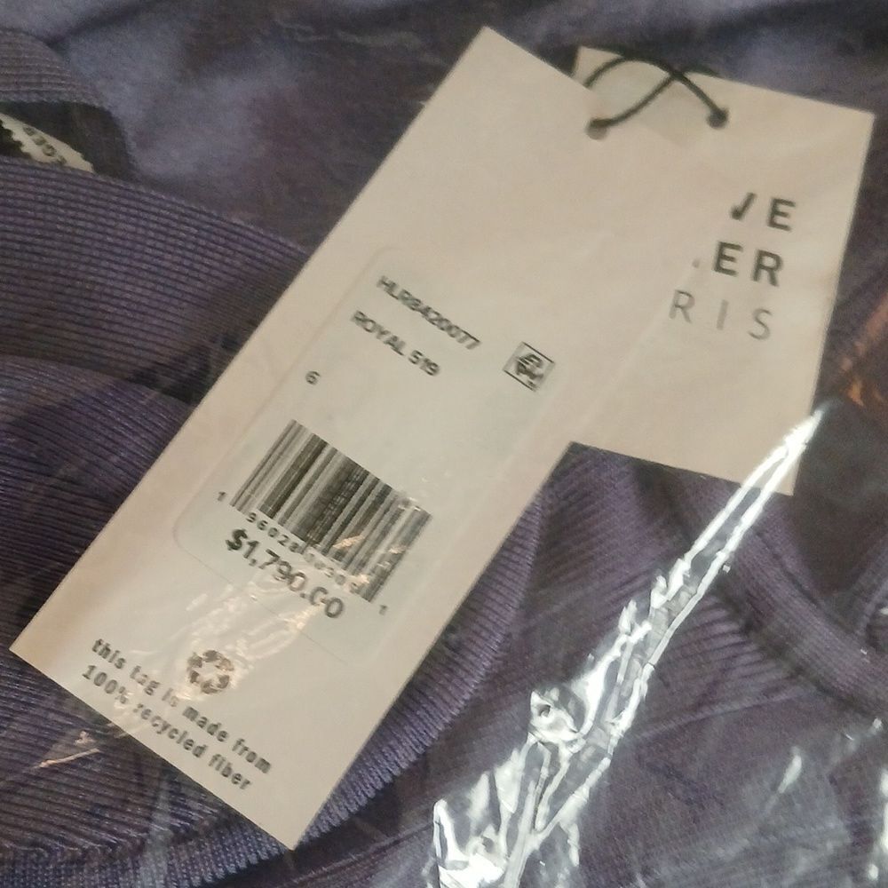 NWT Herve Leger Purple Cutout Dress Size 6 - Picture 8 of 9